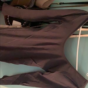 American apparel charcoal gray long sleeve dress